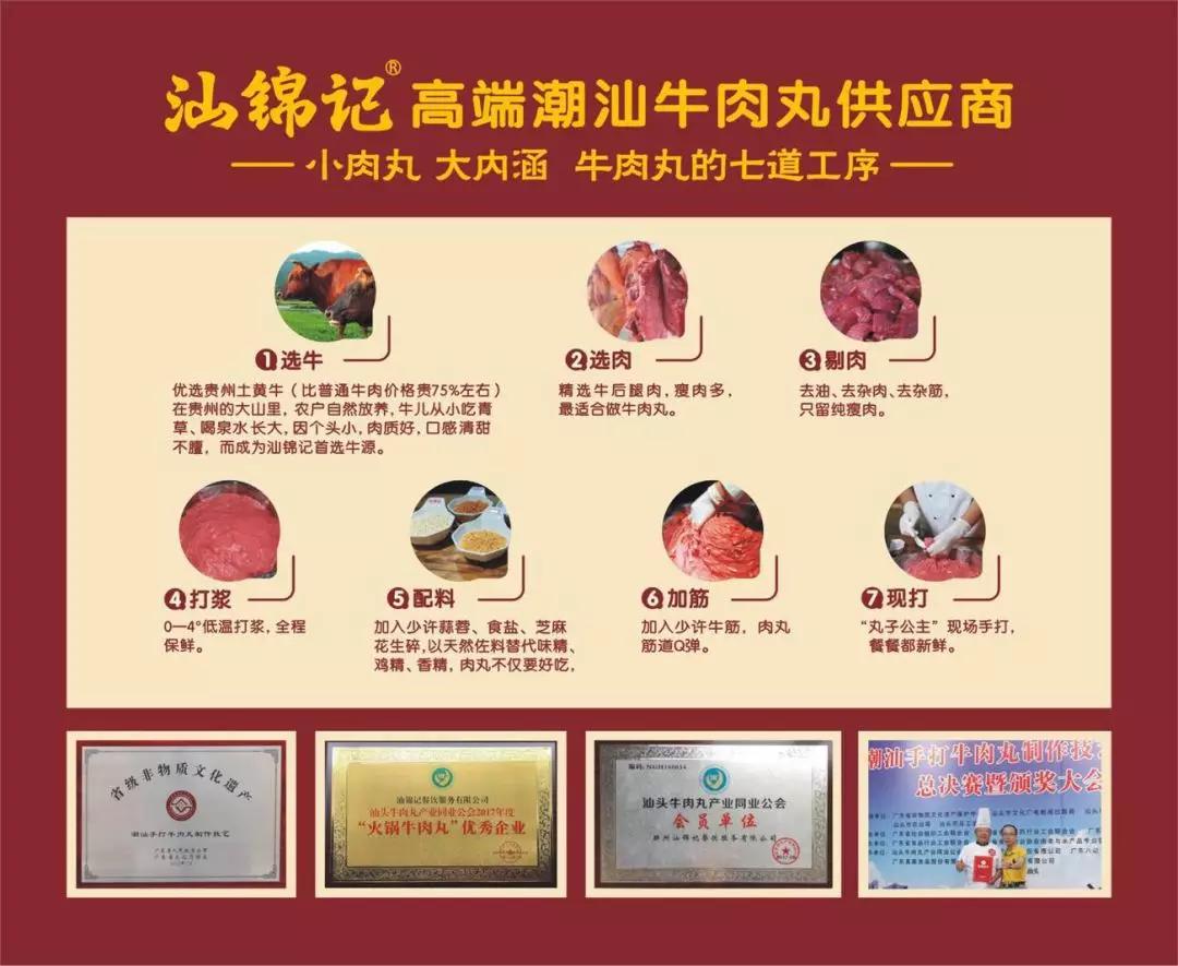 汕锦记高端牛肉丸火爆第三届中国(郑州)火锅食材展